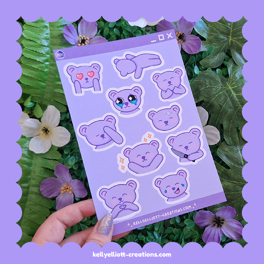 KEVIN-MOJI - DIY Sticker Sheet Kit | Digital Download with Cut Files