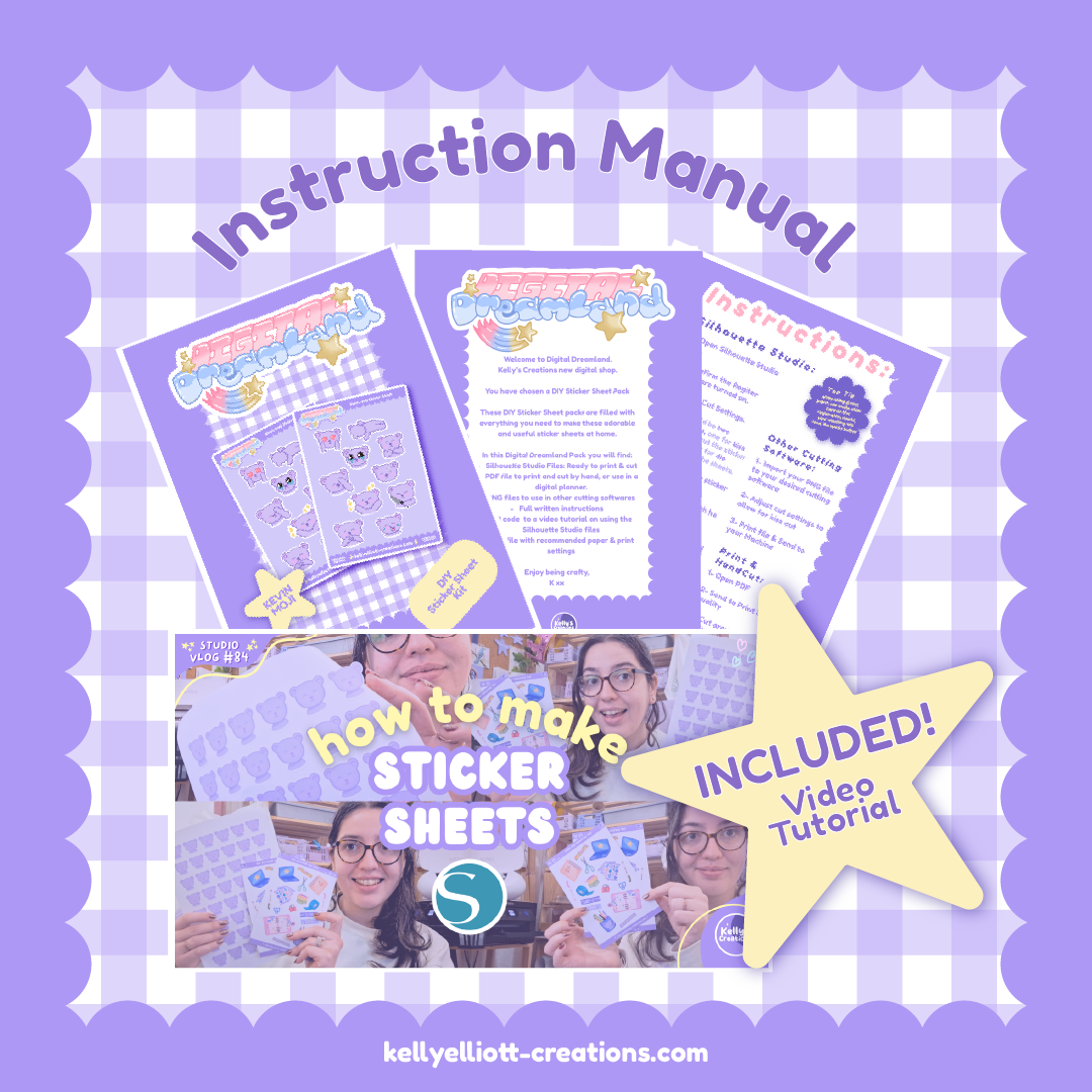 KEVIN-MOJI - DIY Sticker Sheet Kit | Digital Download with Cut Files