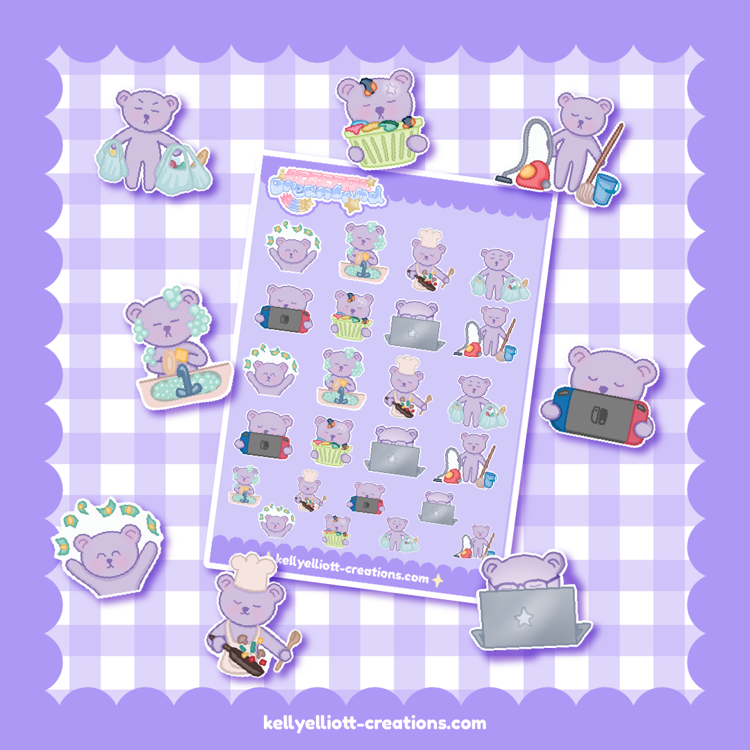 KEVIN PLANS - DIY Sticker Sheet Kit | Digital Download with Cut Files