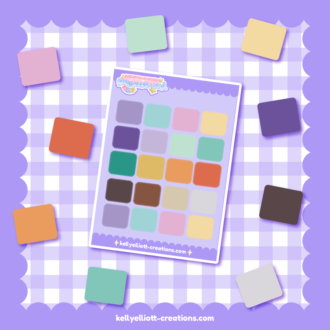ROUNDED BOXES - DIY Sticker Sheet Kit | Digital Download with Cut Files