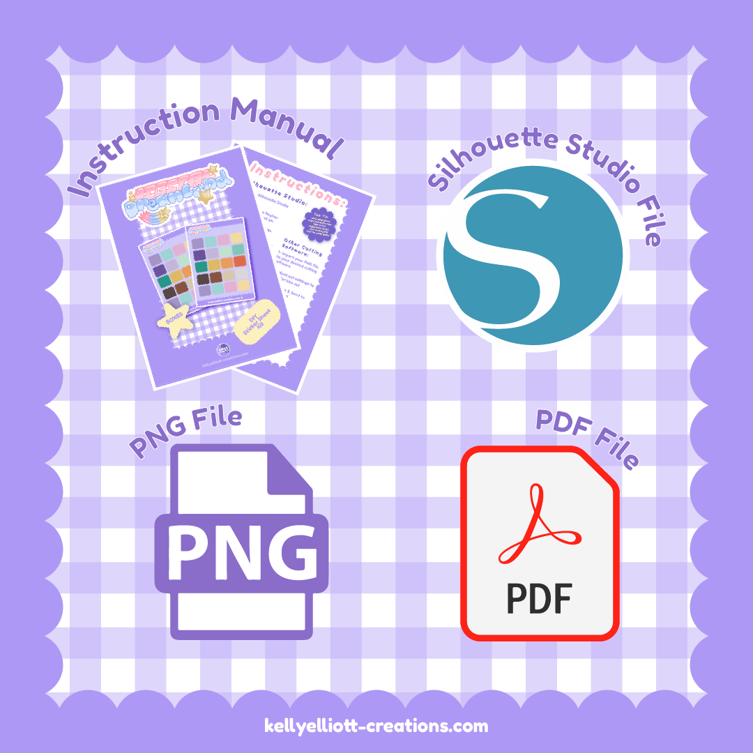 ROUNDED BOXES - DIY Sticker Sheet Kit | Digital Download with Cut Files