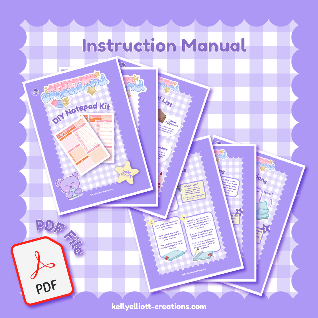DAILY VIBING - DIY Notepad Kit | Digital Download & How To Manual