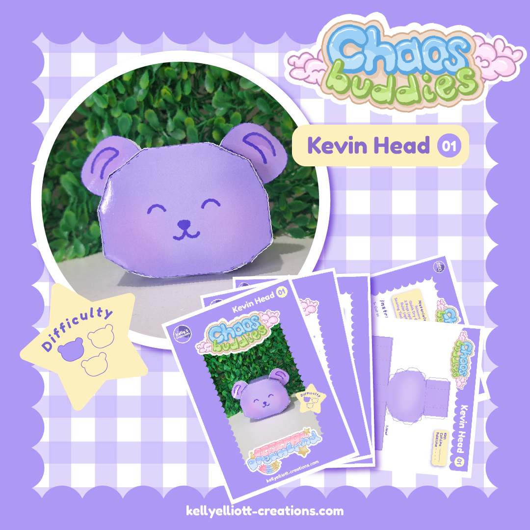 Kevin Head 01 | Chaos Buddies | DIY 3D Character Model