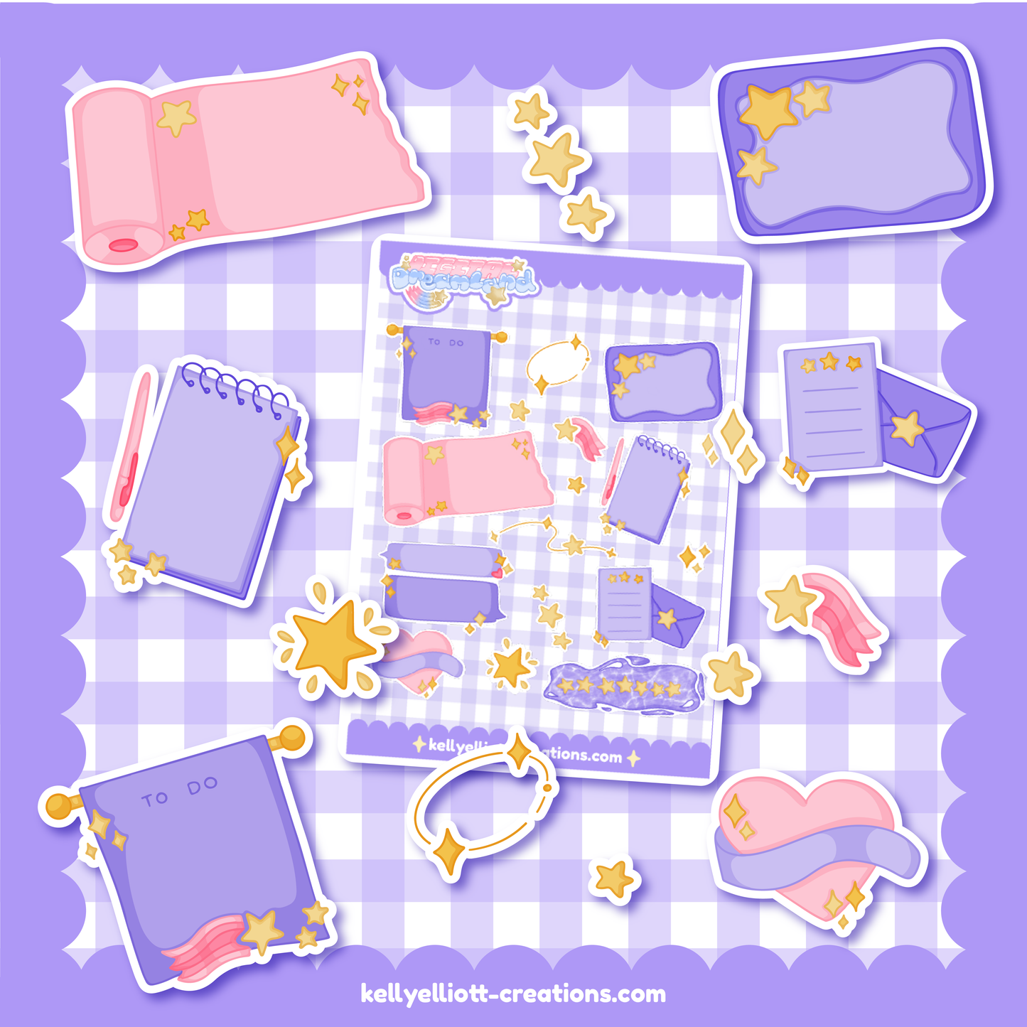 STARRY PURPLE LABELS - DIY Sticker Sheet Kit | Digital Download with Cut Files