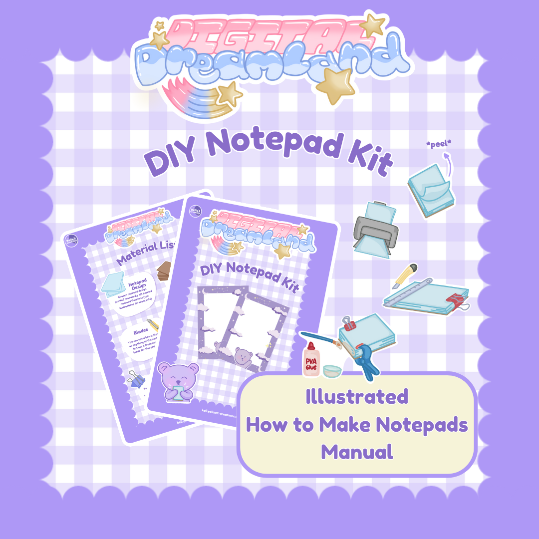 LAVENDER FLORALS - DIY Notepad Kit | Digital Download & How To Manual