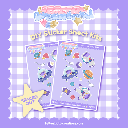 SPACED OUT - DIY Sticker Sheet Kit | Digital Download with Cut Files
